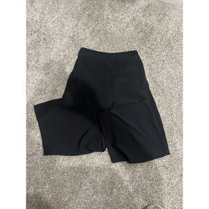 Madewell Pants Womens XS Black Wide Leg Cropped Pull On Elastic Waist Casual